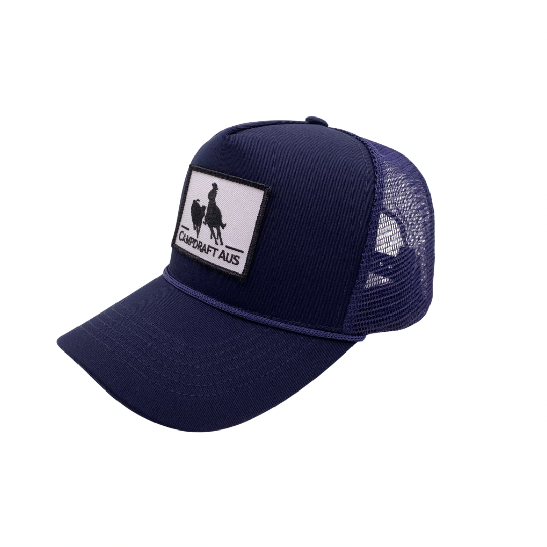 CampdraftAus Vintage Trucker Cap - Navy