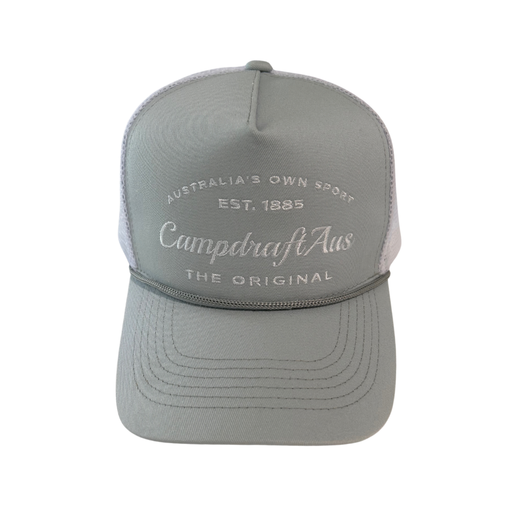 CLEARANCE - CampdraftAus Retro Trucker Cap - Grey
