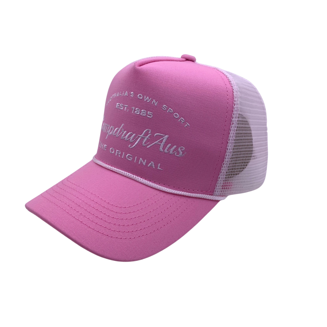 CLEARANCE - CampdraftAus Retro Trucker Cap - Pink