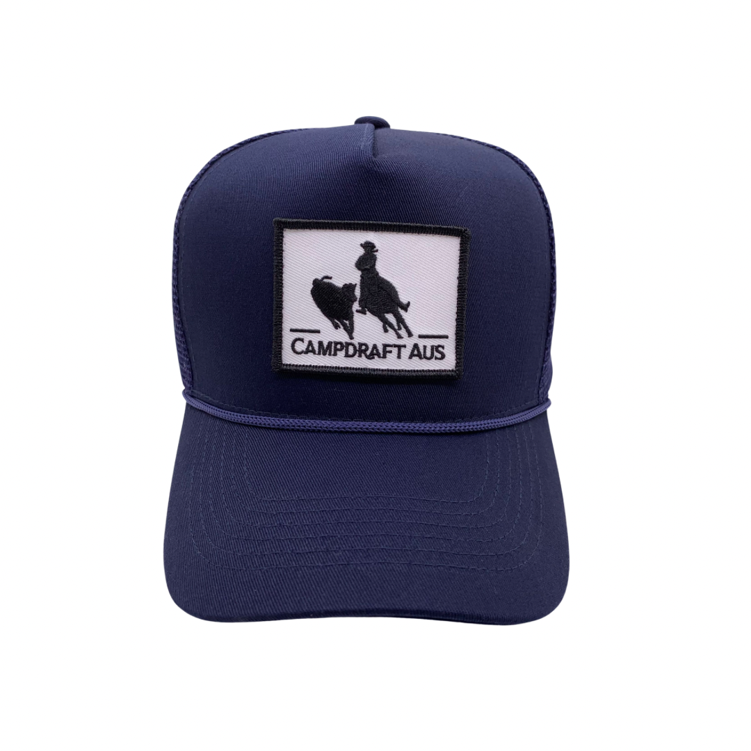 CampdraftAus Vintage Trucker Cap - Navy