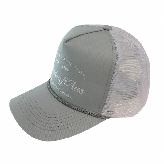 CLEARANCE - CampdraftAus Retro Trucker Cap - Grey