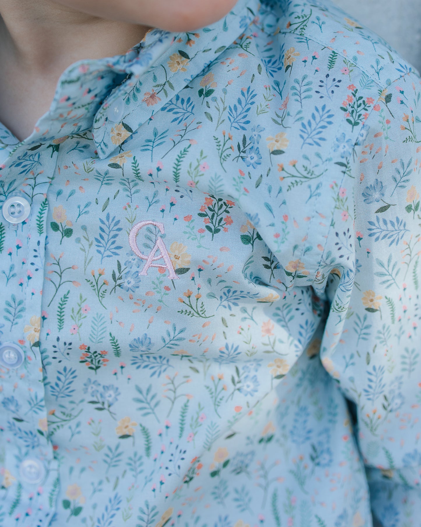 CampdraftKids Long Sleeve Shirt - Blue Floral