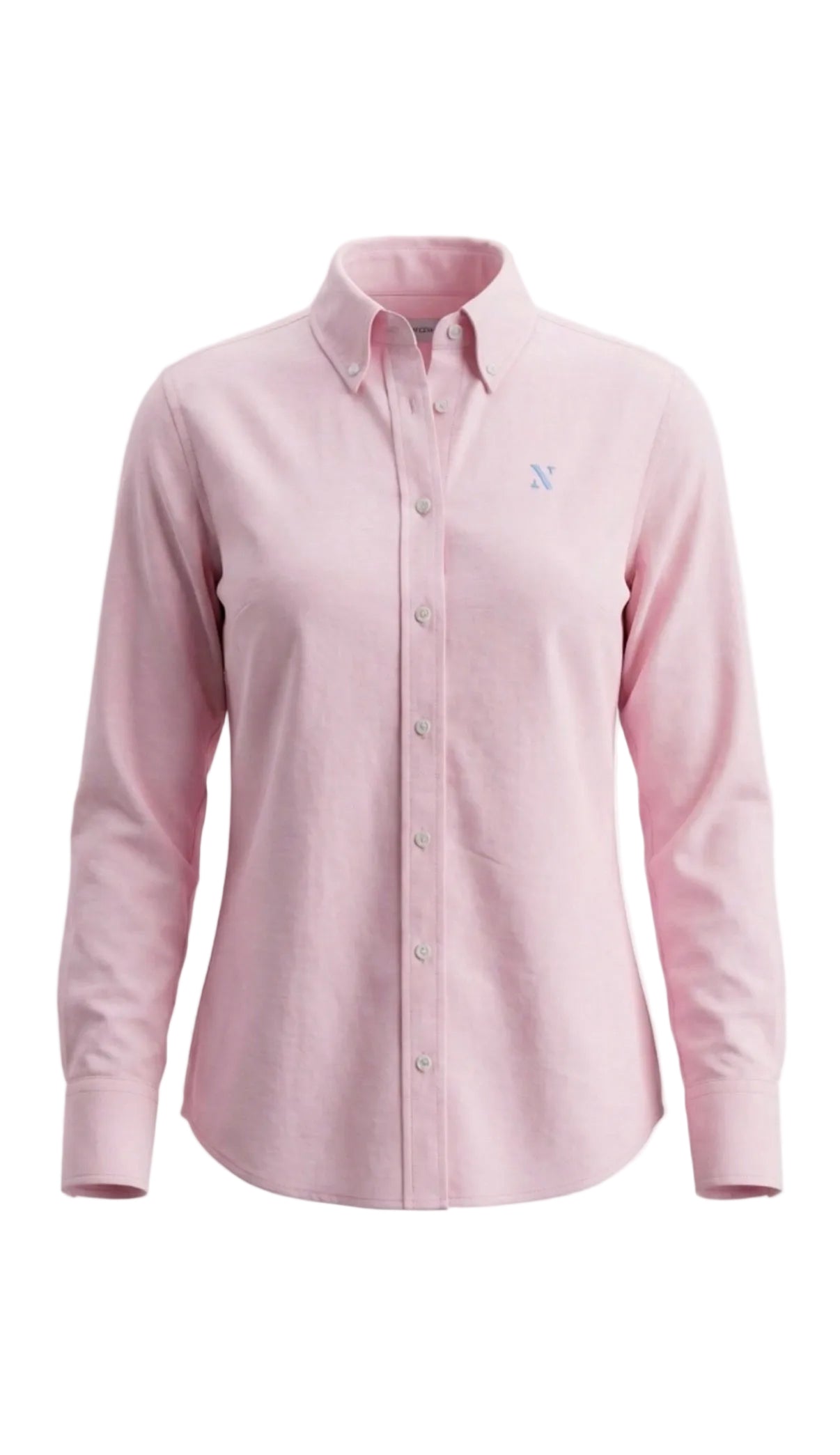 NINETY Ladies Classic Fit Long Sleeve Shirt - Marshmallow