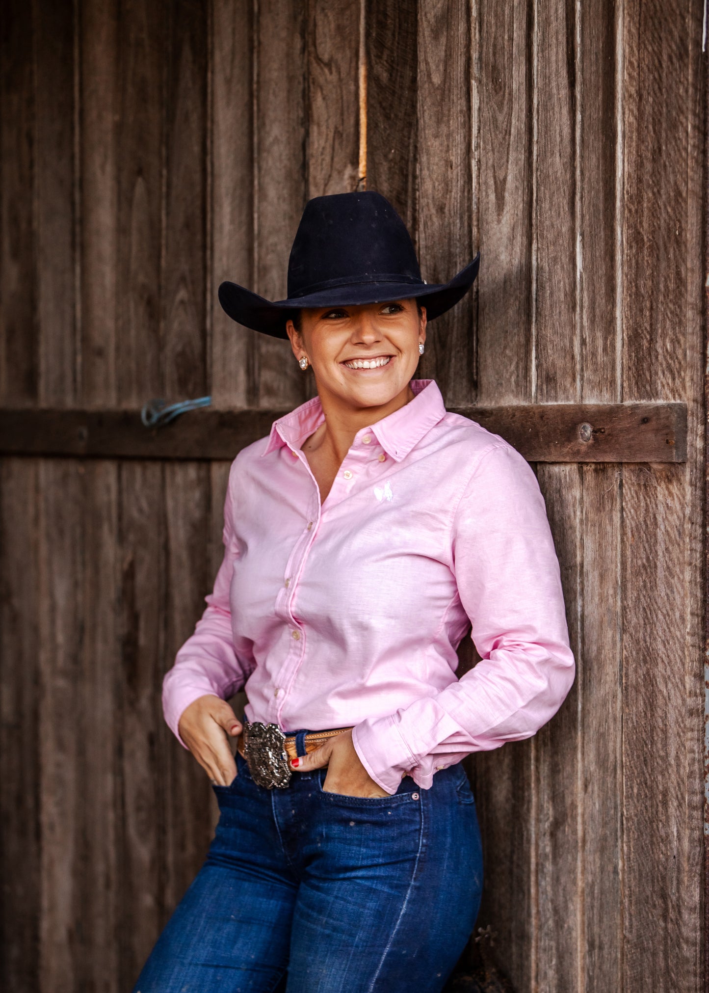 SECONDS Ladies Long Sleeve Shirt - Musk Pink