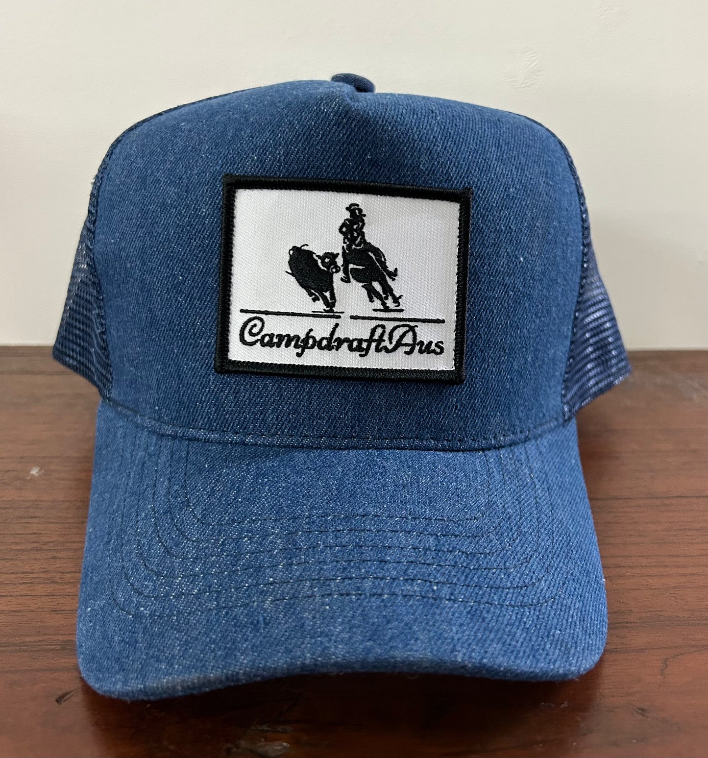 Blue Denim Vintage Cotton Trucker Cap