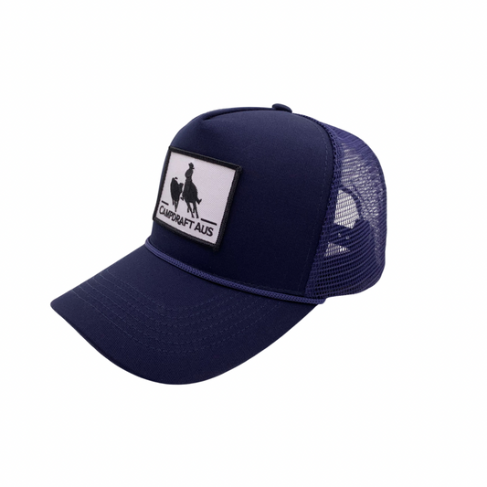 Navy Vintage Cotton Trucker Cap 2.0