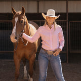 NINETY Ladies Classic Fit Long Sleeve Shirt - Marshmallow
