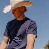 Mens Ninety Logo Tee - Navy