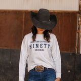 NINETY Ladies Sweat - Ivory