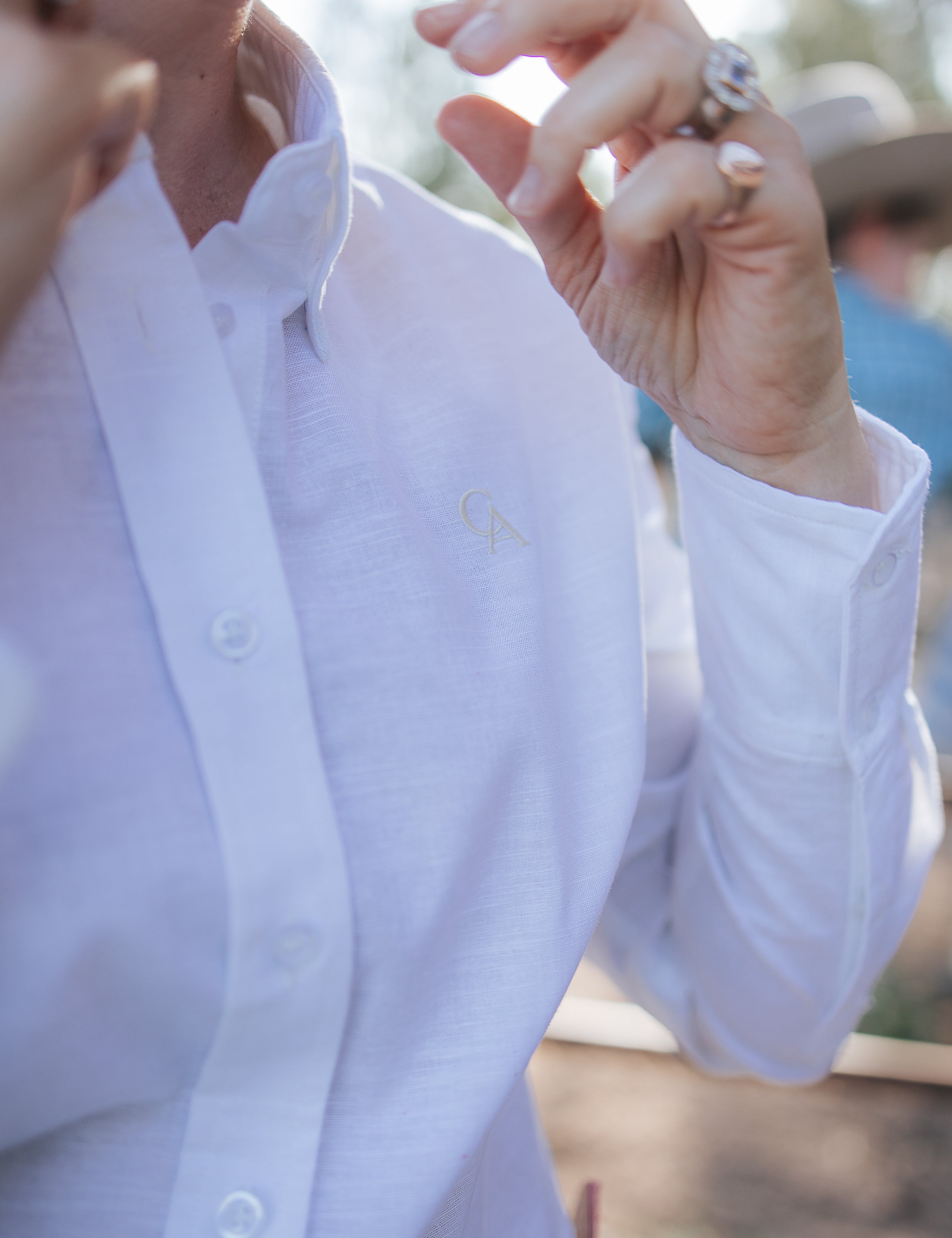 Ladies Classic Fit Long Sleeve Shirt - White
