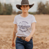 Ladies Vintage Tee - White