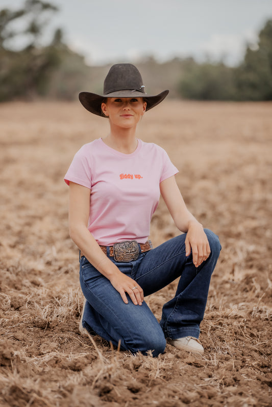 Ladies Logo Tee - Pink