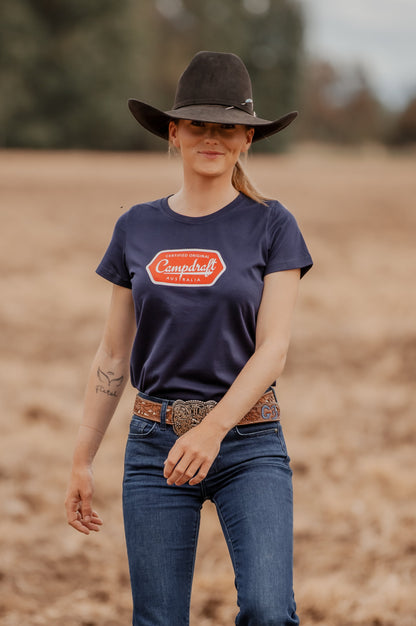 Ladies Logo Tee - Navy