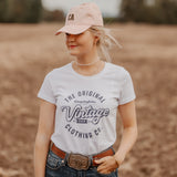 Ladies Vintage Tee - White