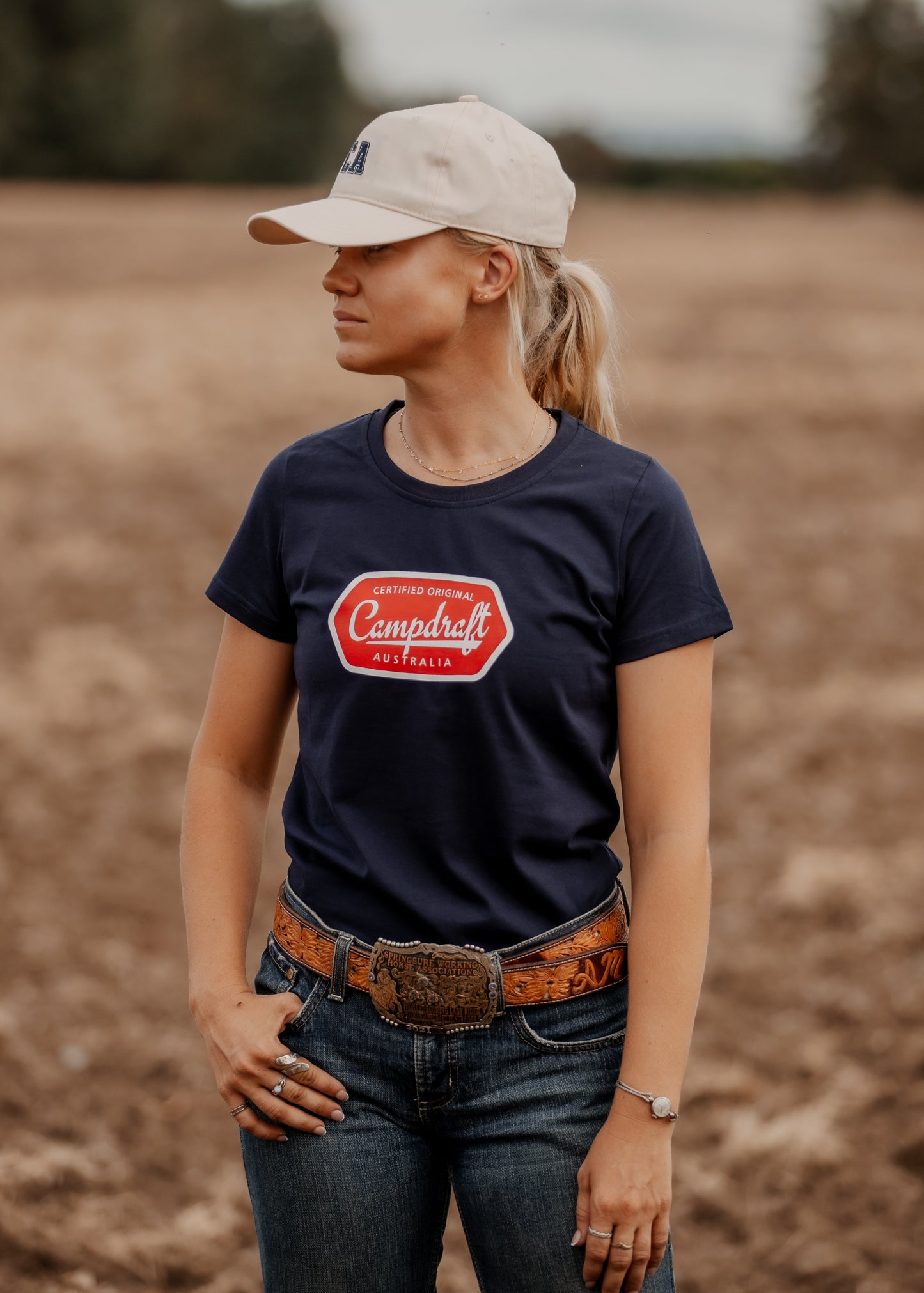 Ladies Logo Tee - Navy