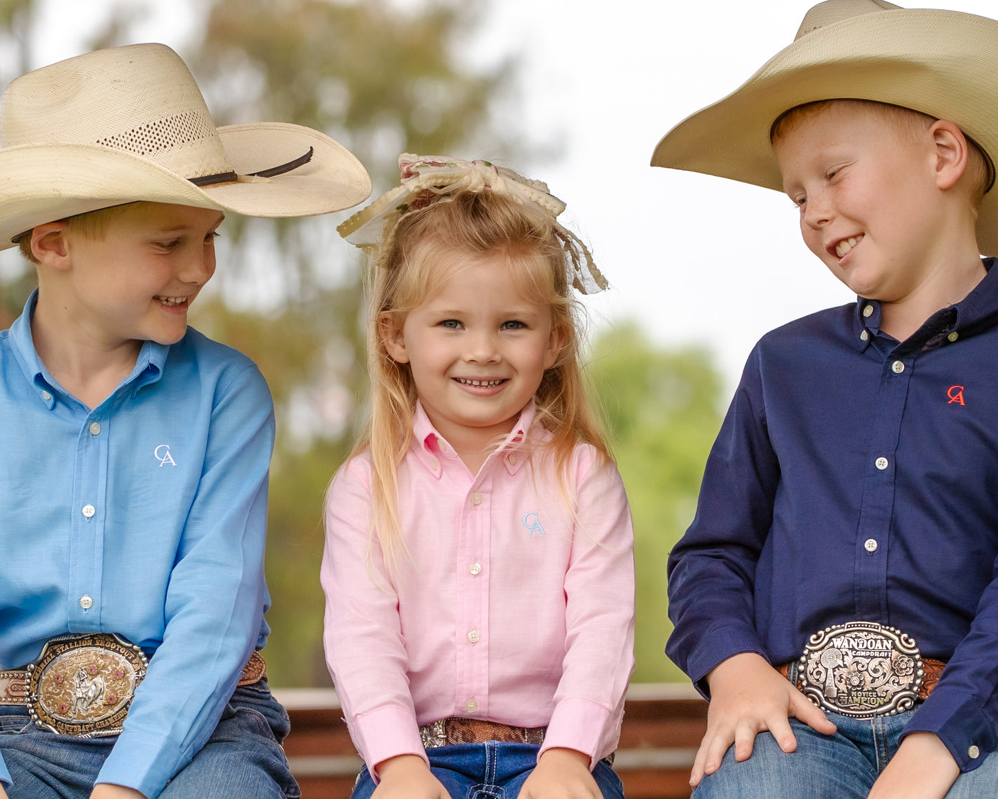 CampdraftKids Long Sleeve Shirt - Baby Pink