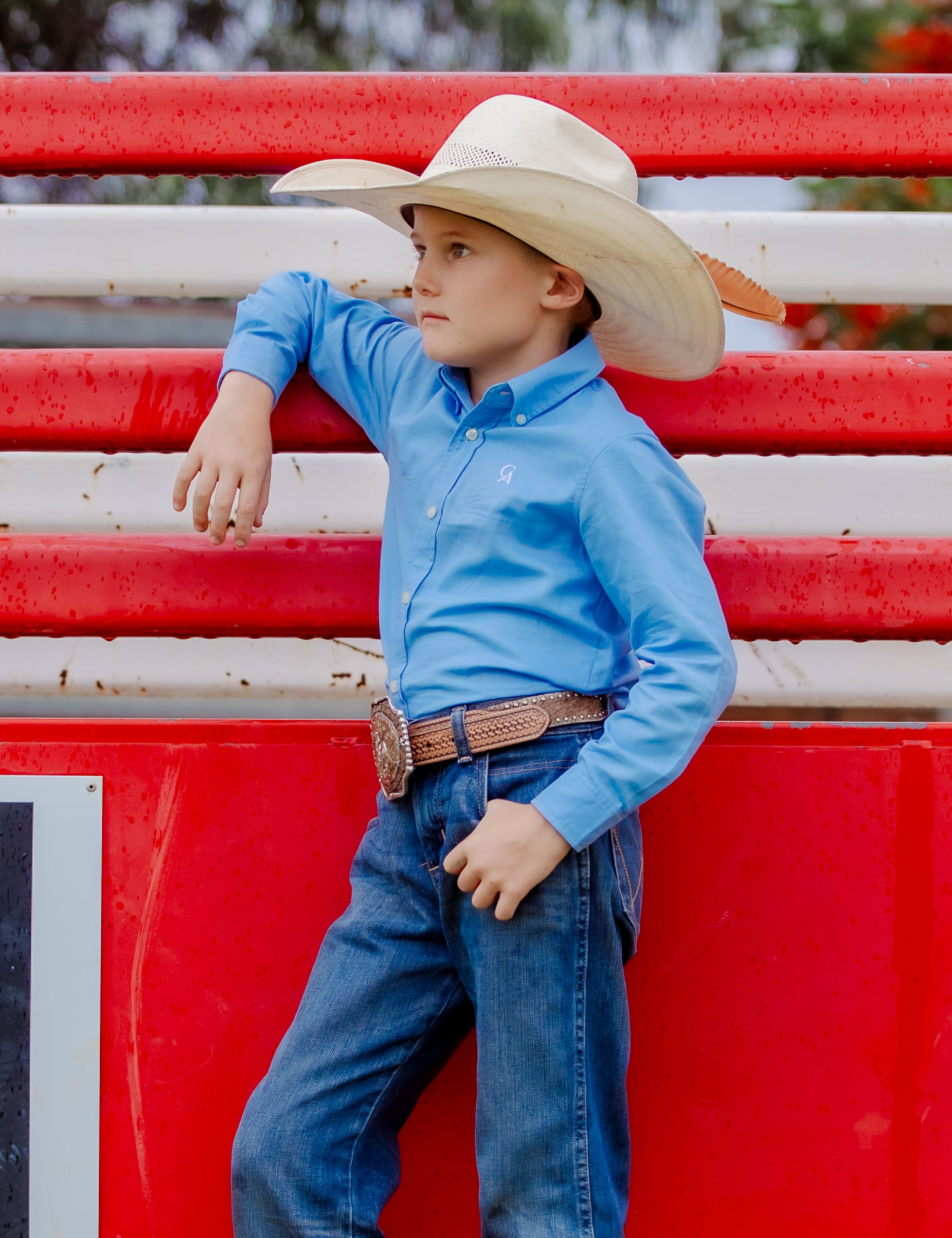 CampdraftKids Long Sleeve Shirt - Light Blue