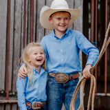 CampdraftKids Long Sleeve Shirt - Light Blue