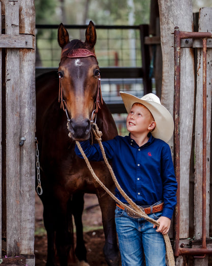 CampdraftKids Long Sleeve Shirt - Navy