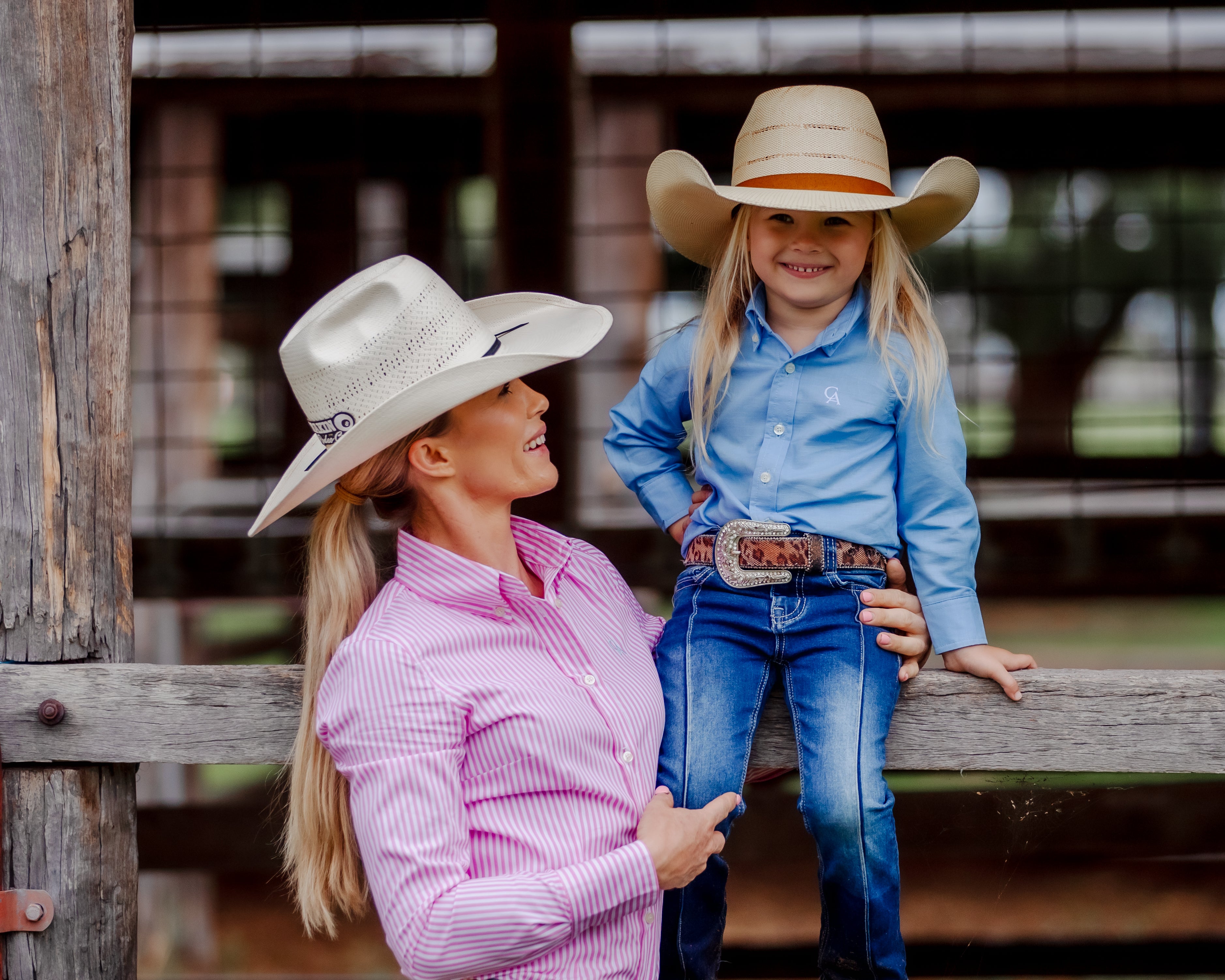Ladies Classic Fit Long Sleeve Shirt - Bubblegum Pink Stripe