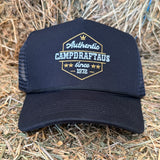 CampdraftAus Heritage Cotton Trucker Cap - Black