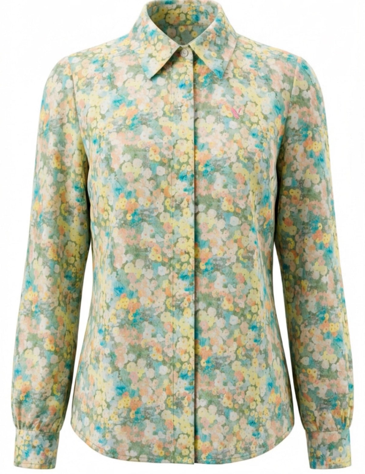 NINETY Ladies Long Sleeve Blouse - Spring Floral