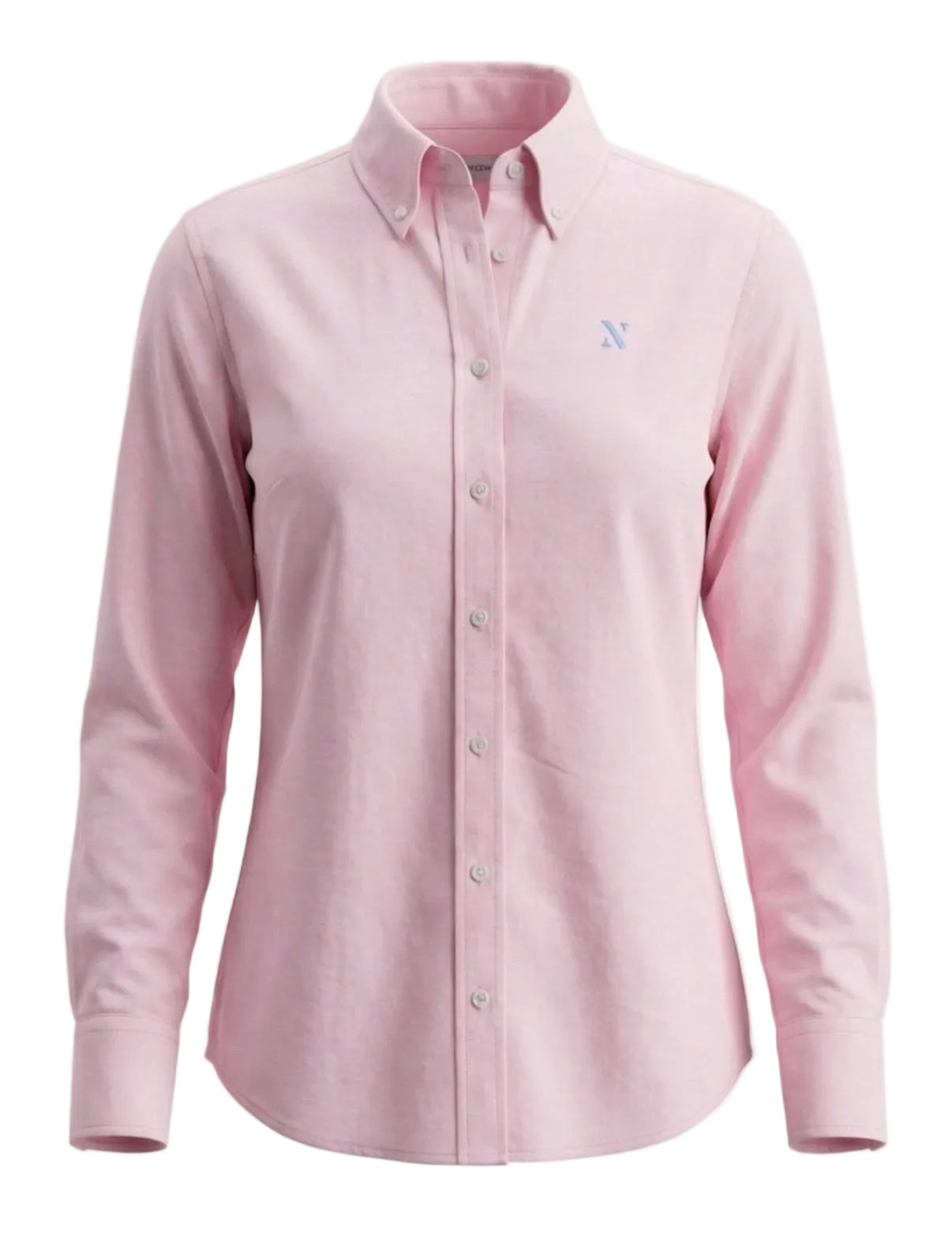 NINETY Ladies Classic Fit Long Sleeve Shirt - Marshmallow