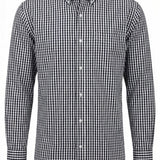 Men's Long Sleeve Shirt - Navy Check