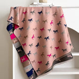 Pony Print Scarf - Pink