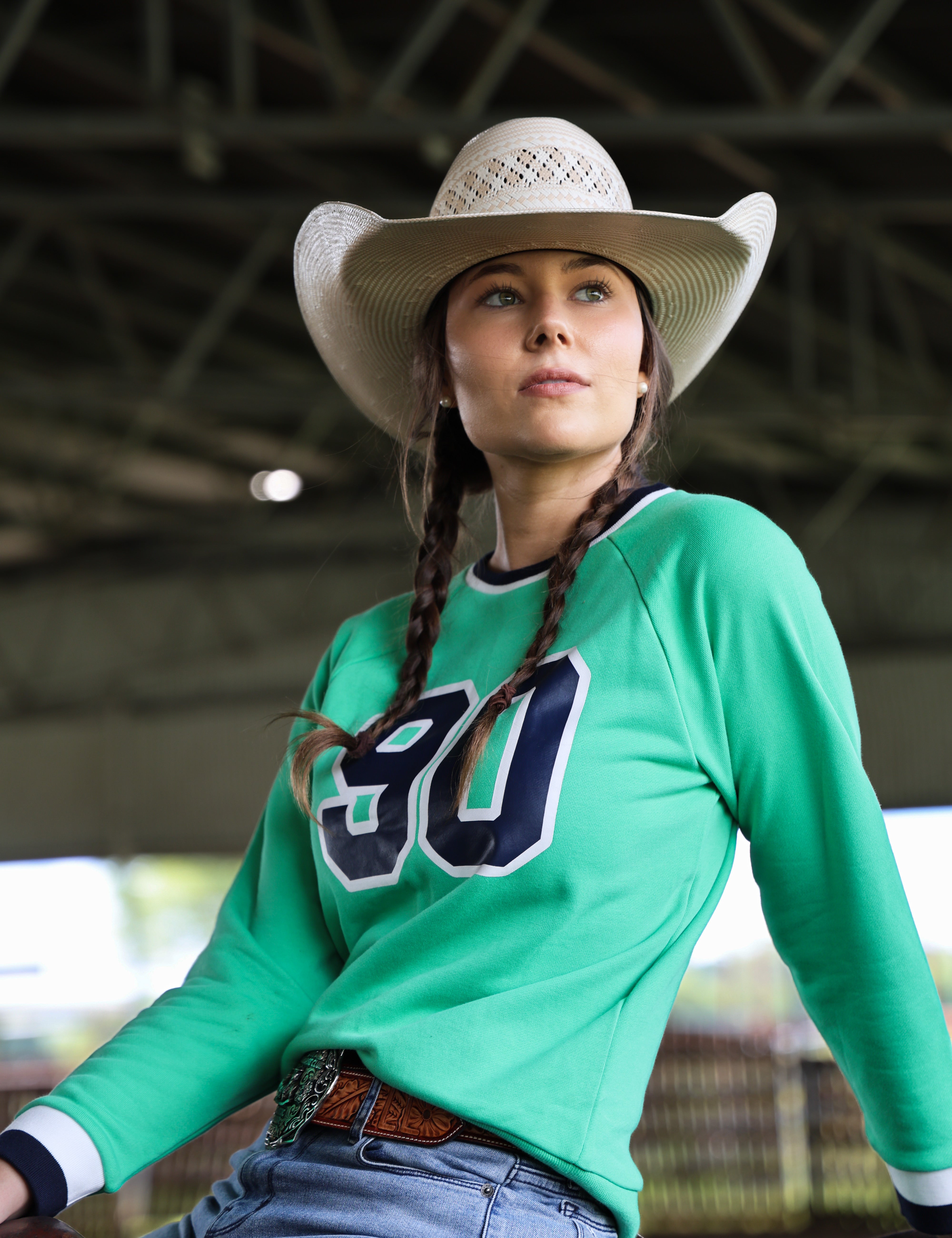 NINETY Ladies Sweat - Green