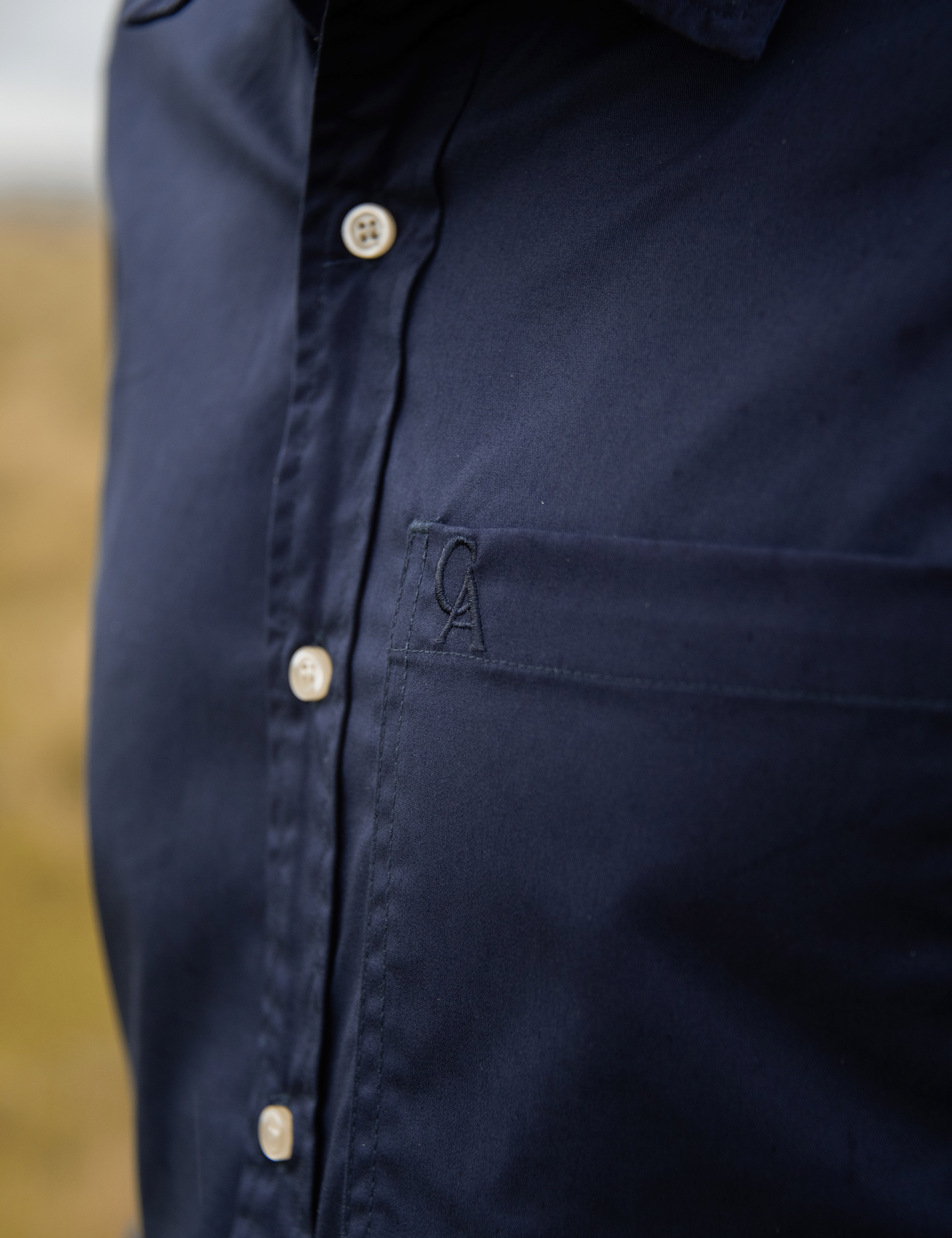 Men's Long Sleeve Shirt - Navy