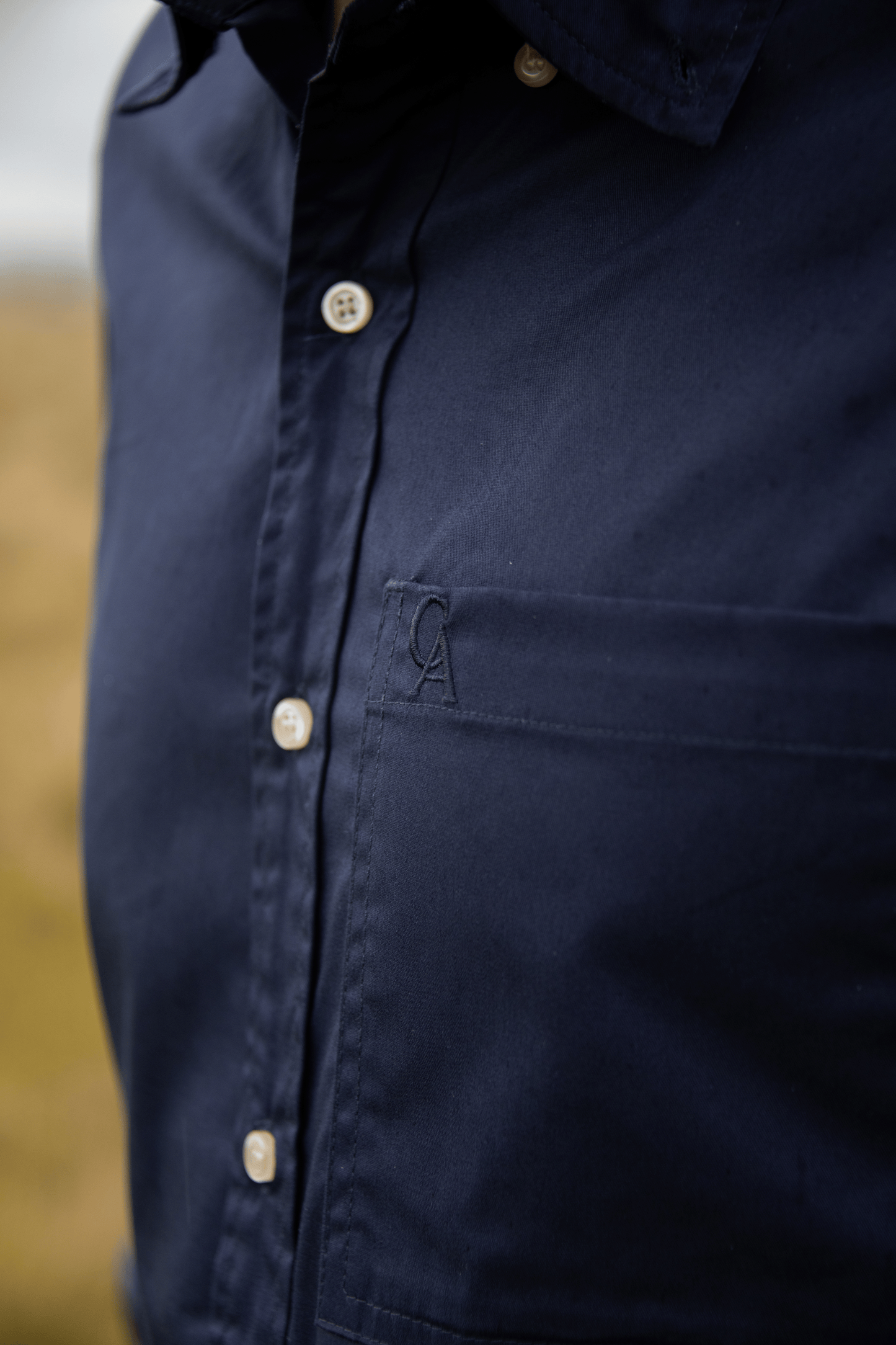 Men's Long Sleeve Shirt - Navy