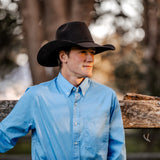 Men's Long Sleeve Shirt - Cornflower