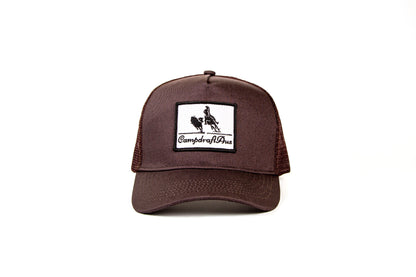 Burgundy Vintage Cotton Trucker Cap