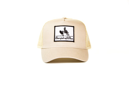 Cream Vintage Cotton Trucker Cap