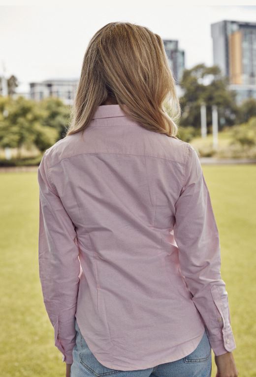 CLEARANCE - Ladies Peach Oxford Shirt