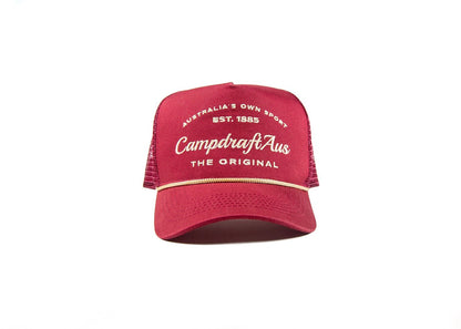 Dust Red Retro Trucker Cap